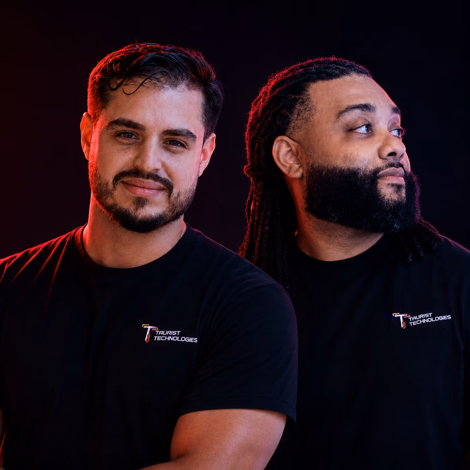 Edu Rigonato and Rich Hill III, co-founders of Taurist Technologies