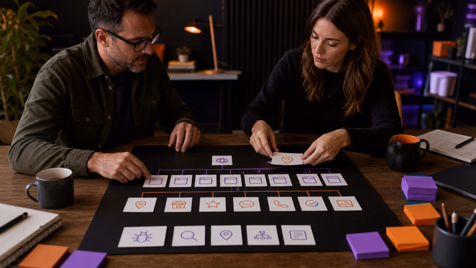 A business owner and website strategist organize common AI-search questions into a clear website structure.